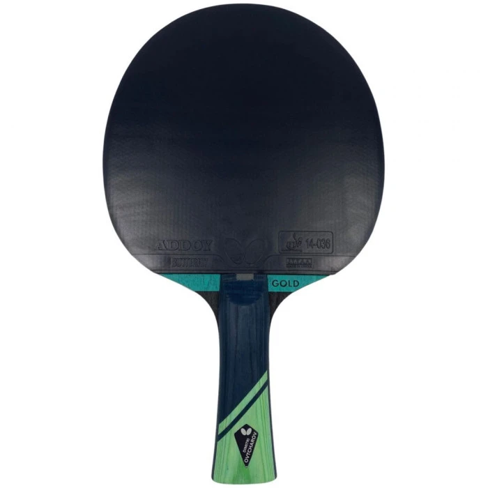 Ракетка для настольного тенниса BUTTERFLY Ovtcharov Gold, черно-красная.