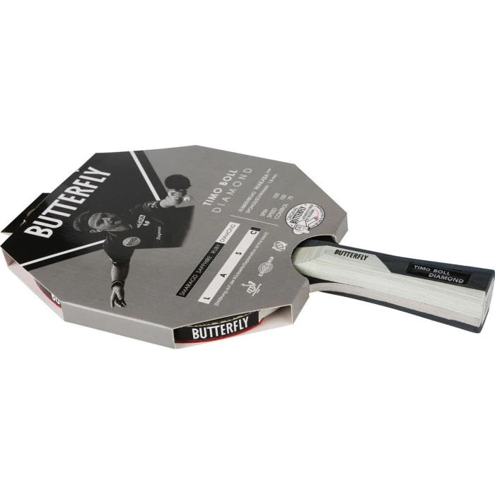 Ракетка для настільного тенісу BUTTERFLY Timo Boll Diamond, чорно-червона