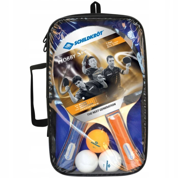Набор для настольного тенниса DONIC SCHILDKROT Hobby черно-красный.