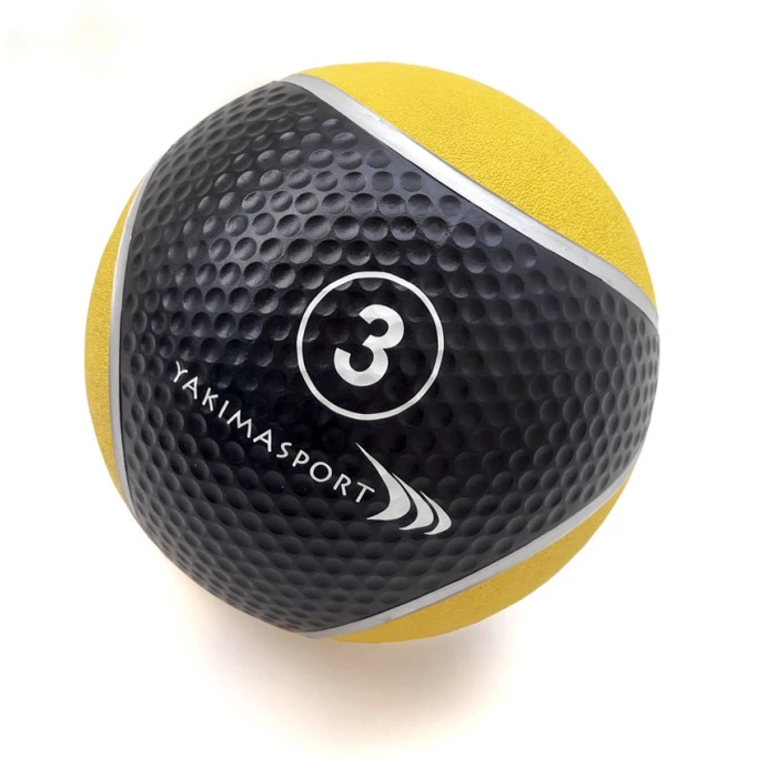 Медицинский мяч YakimaSport 3 кг, черно-желтый.