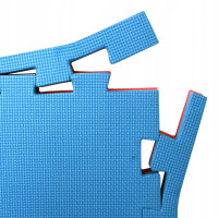 Коврик-пазл MASTER 100 х 100 х 4 см красно-синий