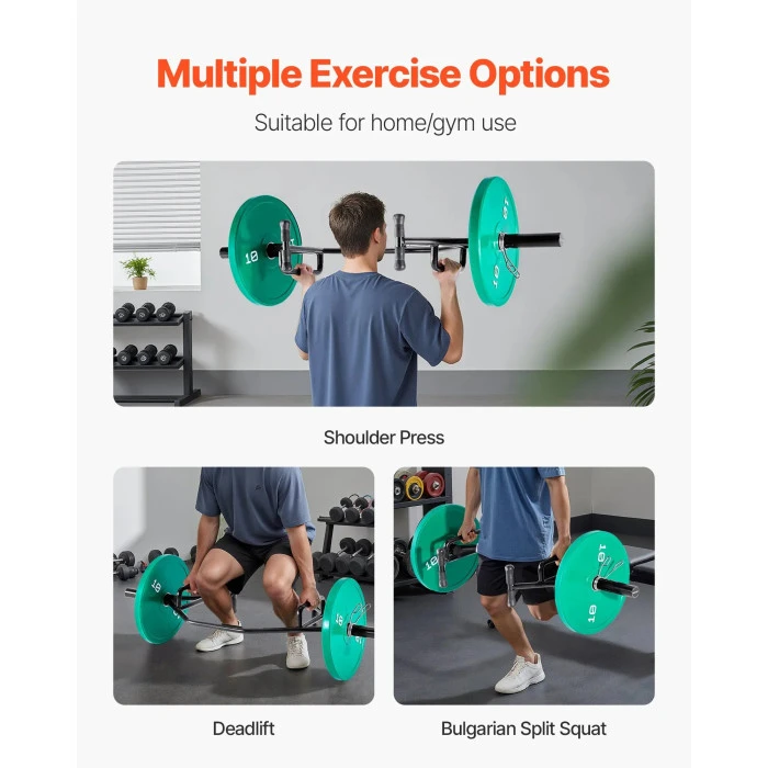 Гриф для штанги VEVOR 5 см, 360 кг, чорний