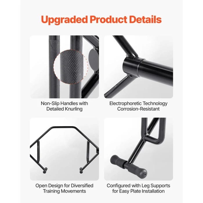 Гриф для штанги VEVOR 5 см, 360 кг, чорний