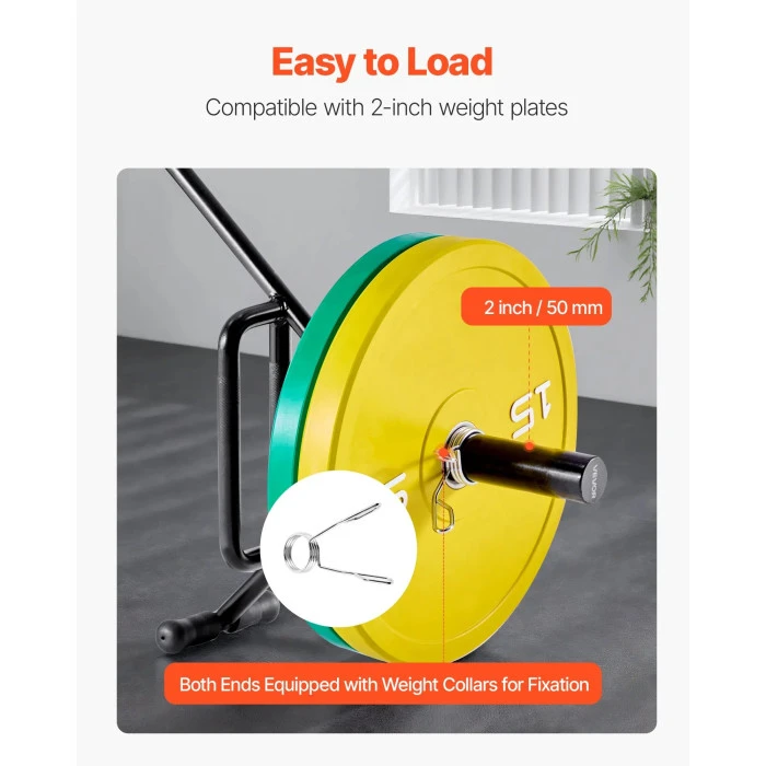 Гриф для штанги VEVOR 5 см, 360 кг, чорний