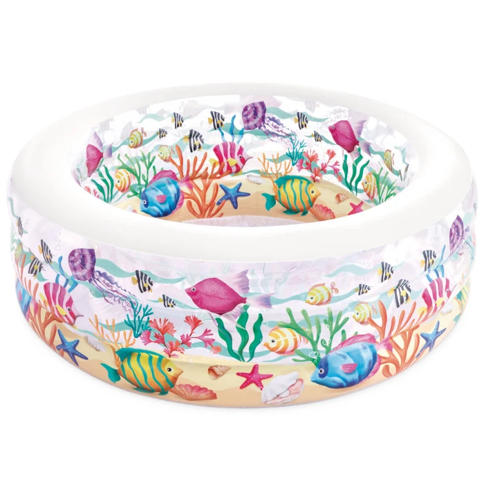 Бассейн надувной детский Intex 58480 Fish 152x56 см