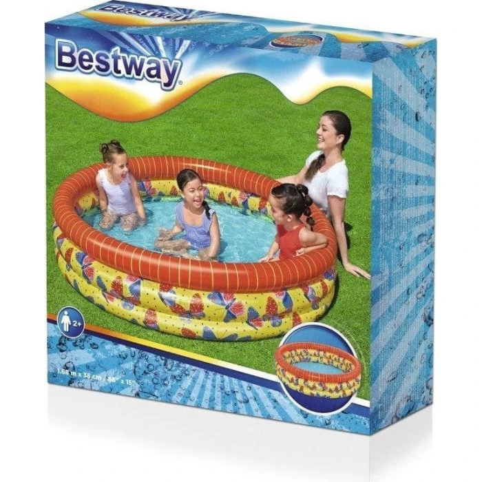 Бассейн надувная детская Бабочка Bestway 51202 168х38 см
