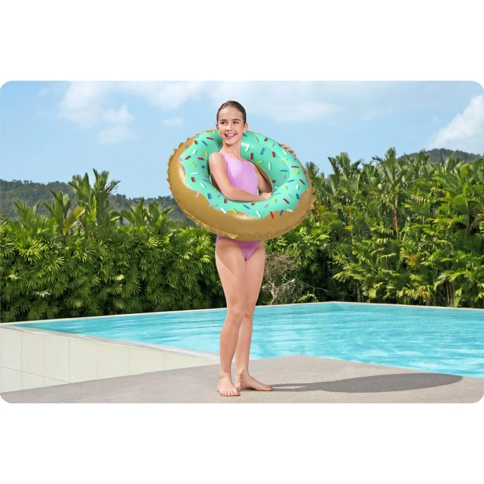 Круг надувной для плавания Bestway 36300 Сладкий пончик, 91 см