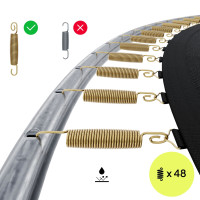 Батут Zipro Jump Pro з зовнішньою сіткою 8 футів 252 см чорно-зелений