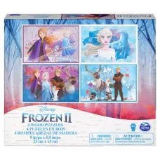 Пазл деревянный Spin Master "Холодное сердце 2" 4в1, 23 х 15 см