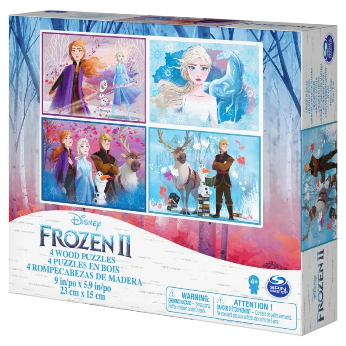Пазл деревянный Spin Master "Холодное сердце 2" 4в1, 23 х 15 см