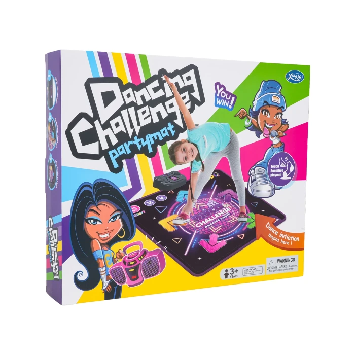 Музыкальный танцевальный коврик Ramiz 23138, черно-фиолетовый.