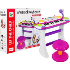 Детский синтезатор, розовый