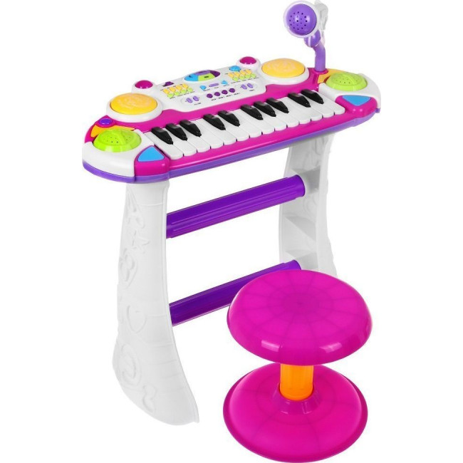 Дитячий синтезатор, рожевий