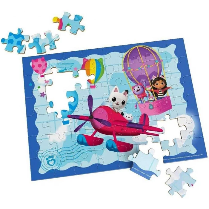 Пазл деревянный Spin Master "Кукольный домик Габби" 31 х 30 см, 48 эл.