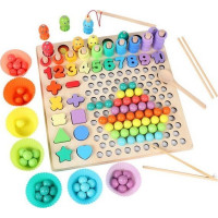 Розвиваючий дерев'яний ігровий набір для дітей 3+