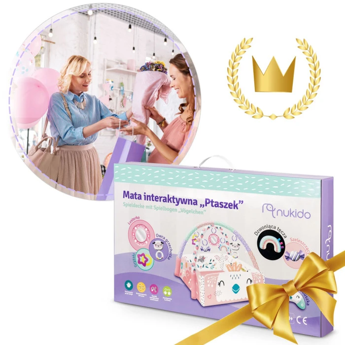 Розвивальний килимок 110 x 100 см Пташеня Nukido