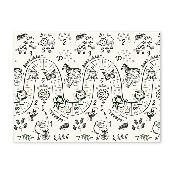 Килимок розкладний дитячий 200 x 150 x 1 см Nukido NK-341 Дорога-Сафарі