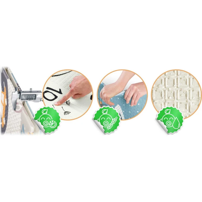 Килимок розкладний дитячий 200 x 150 x 1 см Nukido NK-341 Дорога-Сафарі