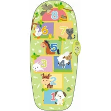 Інтерактивна гра в класики Килимок для дітей 12м+ зелений Звуки 8 тварин