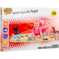 Інтерактивна гра в класики Килимок для дітей 12м+ зелений Звуки 8 тварин