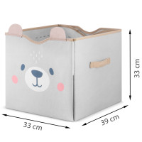 Кошик для іграшок 2-в-1 Nukido сірий