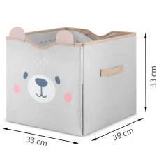 Кошик для іграшок 2-в-1 Nukido сірий