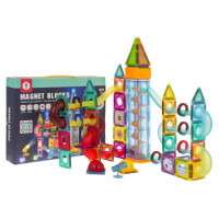 Магнитный конструктор с подсветкой 134 эл.