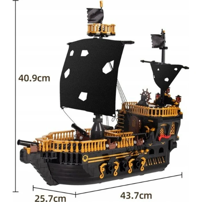 Конструктор Пиратский корабль 1288 эл.