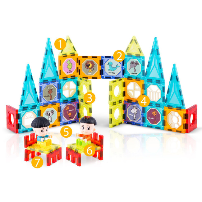 Конструктор магнитный Замок Ricokids