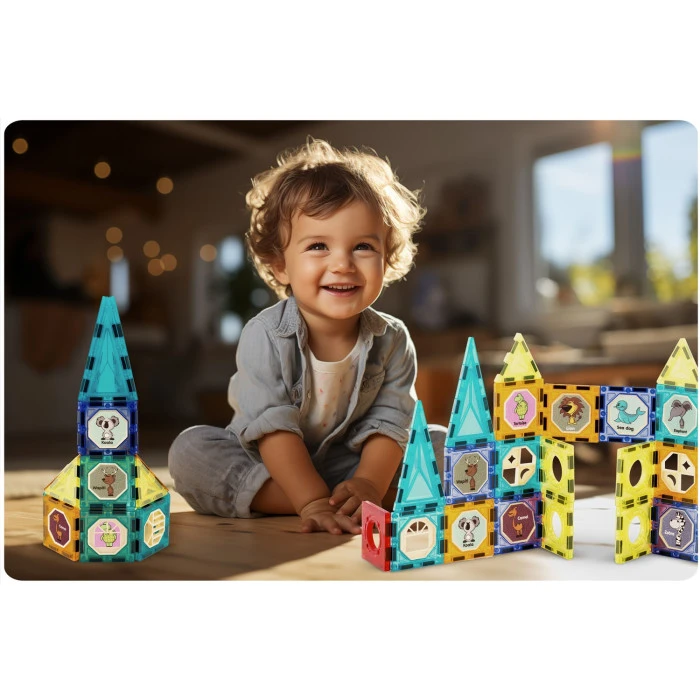 Конструктор магнитный Замок Ricokids