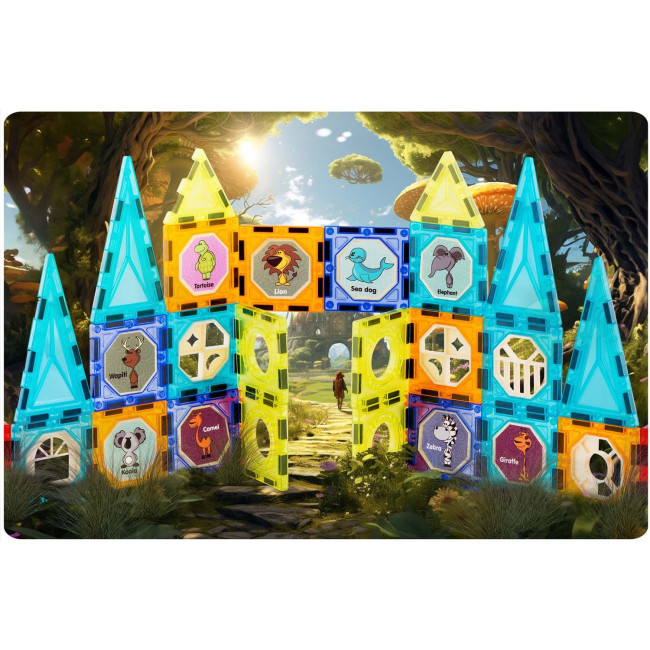 Конструктор магнитный Замок Ricokids
