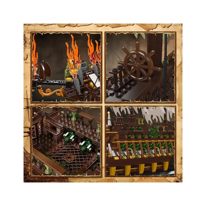 Дитячий конструктор Ramiz 13197 Піратський корабель 4364 ел, різнокольоровий