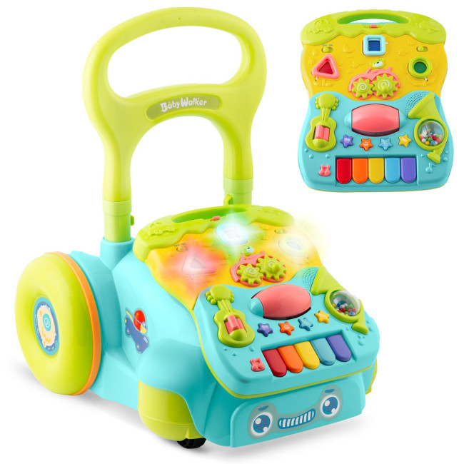 Каталка 2-в-1 интерактивная Ricokids бирюзовая