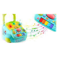 Каталка 2-в-1 интерактивная Ricokids бирюзовая