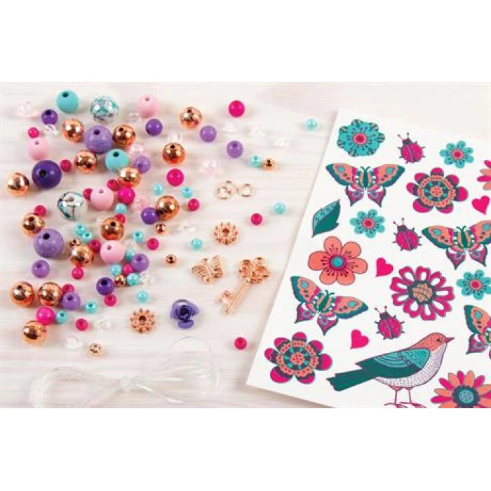Набор для создания шарм-браслетов Make it Real Цветочная фантазия (MR1202)