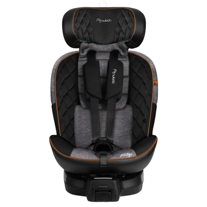 Автокресло Nukido Prestige Line ISOFIX 0-36 кг, черно-серое.