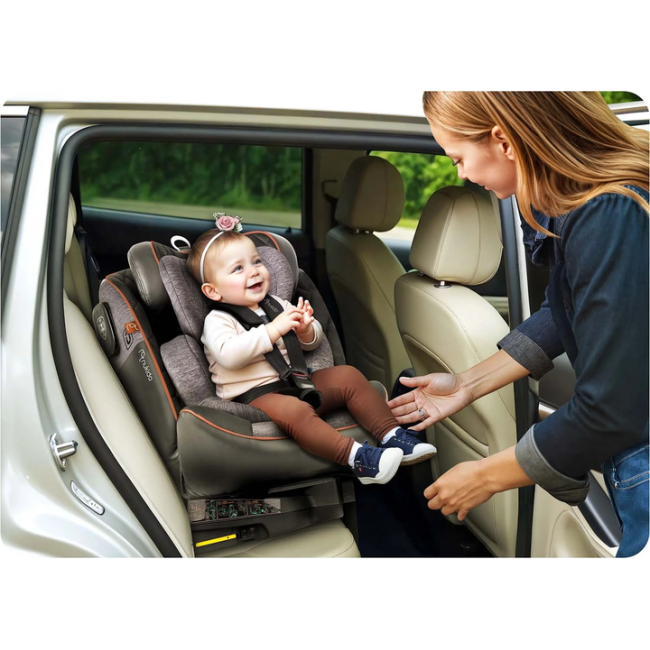 Автокресло Nukido Prestige Line ISOFIX 0-36 кг, черно-серое.