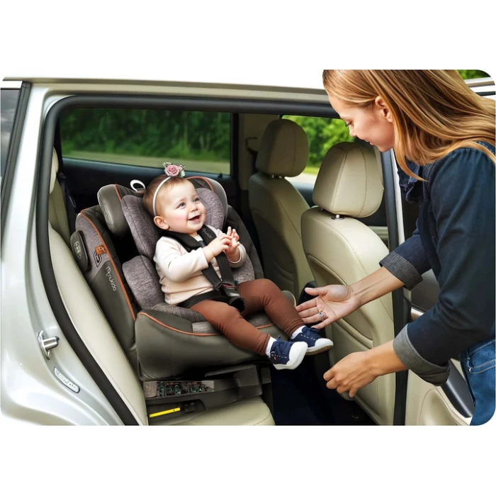 Автокресло Nukido Prestige Line ISOFIX 0-36 кг, черно-серое.