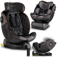 Автокресло Nukido Prestige Line ISOFIX 0-36 кг, черно-серое.