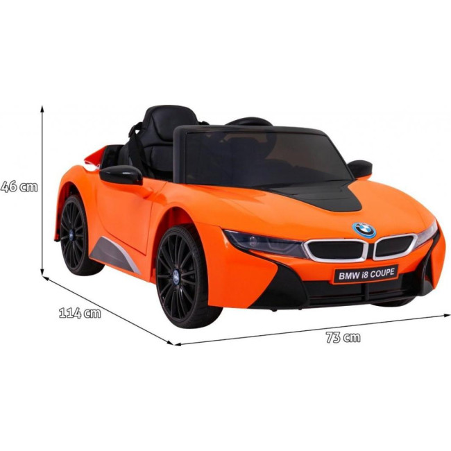 Дитяча акумуляторна машинка BMW I8 Lift Car Помаранчева