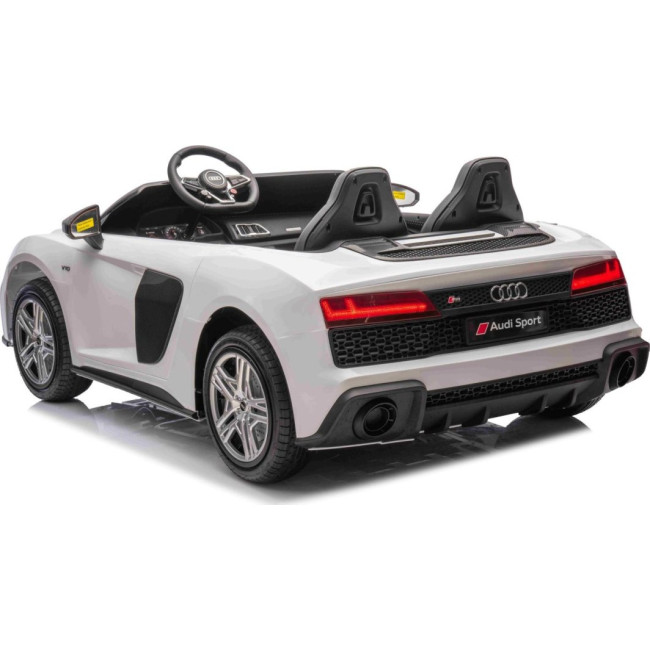 Детская аккумуляторная машинка Audi Spyder R8 LIFT Белая