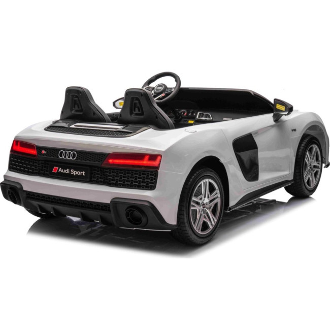 Детская аккумуляторная машинка Audi Spyder R8 LIFT Белая