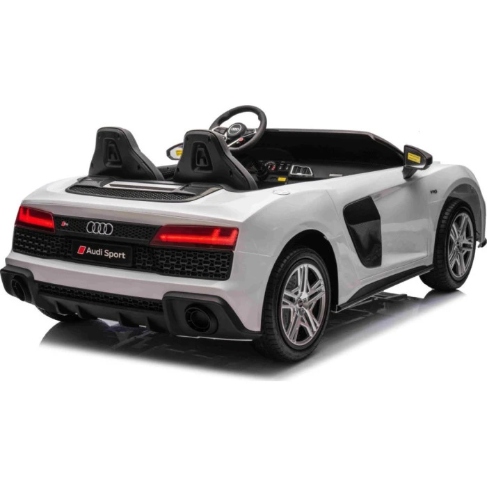 Детская аккумуляторная машинка Audi Spyder R8 LIFT Белая