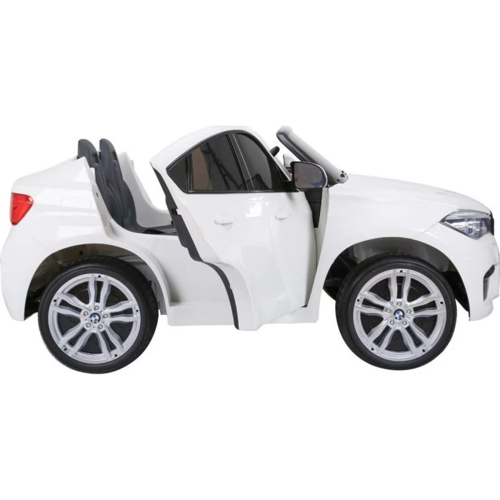 Детская аккумуляторная машинка BMW X6M XXL для 2 детей Белая