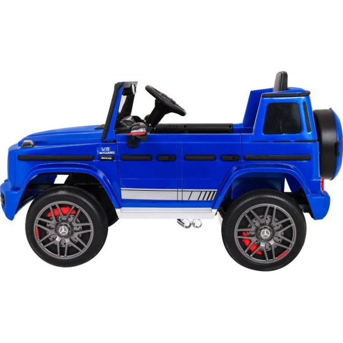 Дитяча акумуляторна машинка Mercedes AMG G63 Синя