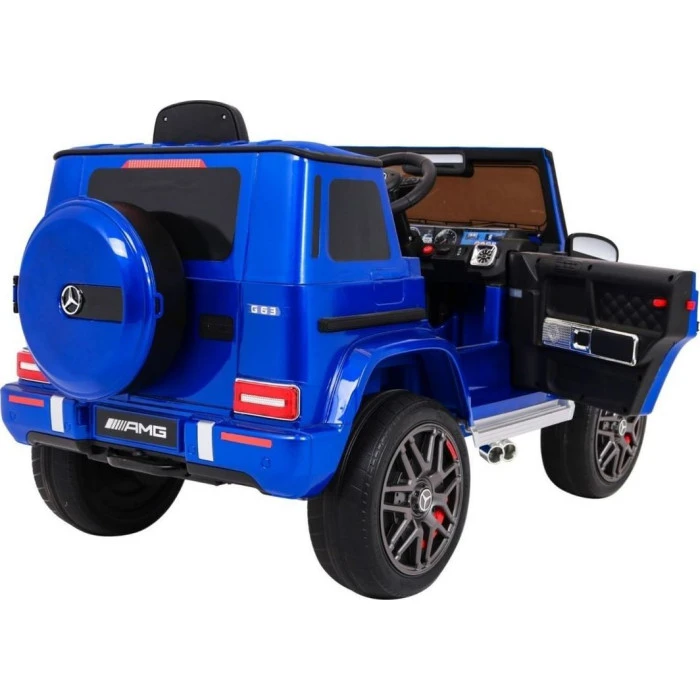 Дитяча акумуляторна машинка Mercedes AMG G63 Синя