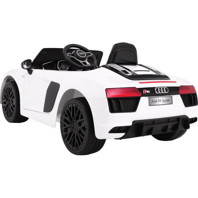 Детская аккумуляторная машинка Audi R8 Spyder Белая