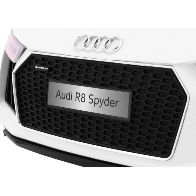Детская аккумуляторная машинка Audi R8 Spyder Белая