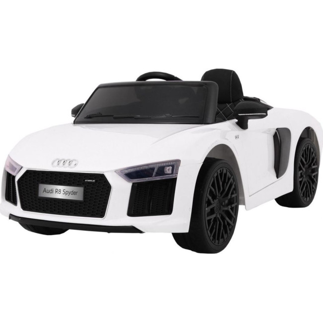 Детская аккумуляторная машинка Audi R8 Spyder Белая
