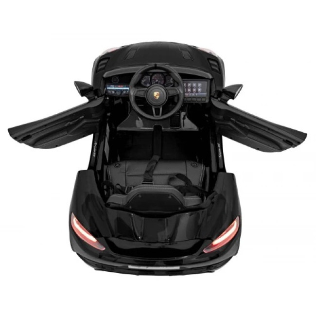 Детская аккумуляторная машинка Porsche 718 крашеная Черная